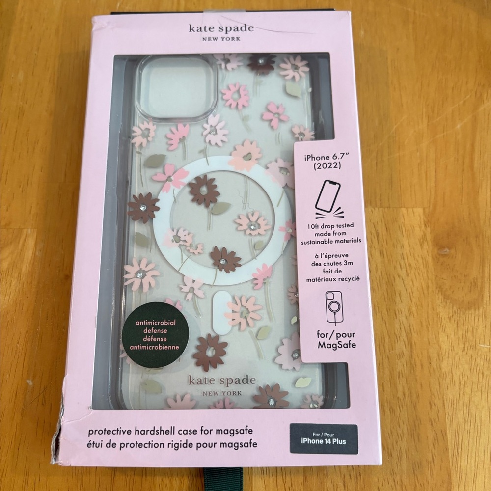 Kate Spade Floral iPhone 14 Plus Case - MagSafe compatible
